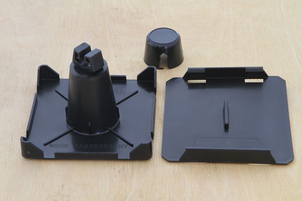 Elementy uchwytu drutu odgromowego